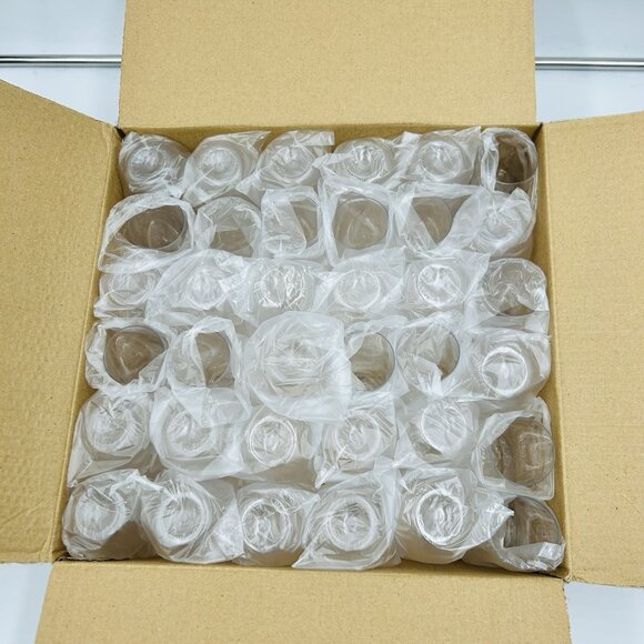 Clear Stemless Champagne Flutes Plastic 36 Pack - 9oz Glasses NEW - Picture 2 of 6